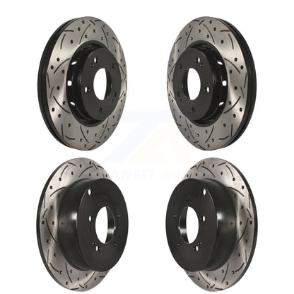 Kit de rotors de frein à disque fendus percés avant et arrière pour Mitsubishi Lancer