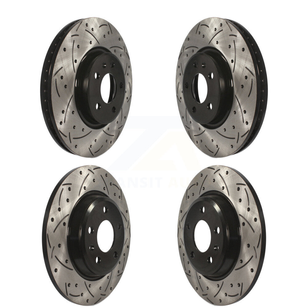 Kit de rotors de frein à disque à fente avant et arrière, pour Audi Q5 A4 Quattro A5 allroad A