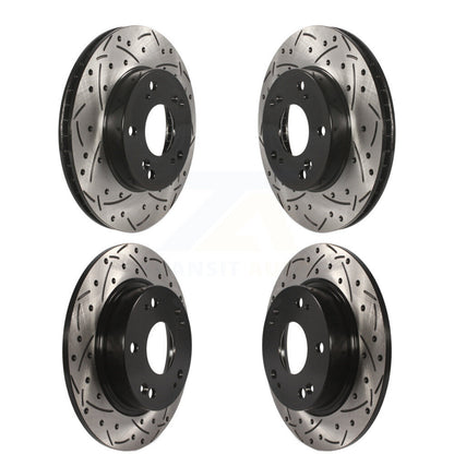 Kit de Rotor de frein à disque fendu percé avant et arrière, pour Honda Civic Acura IL