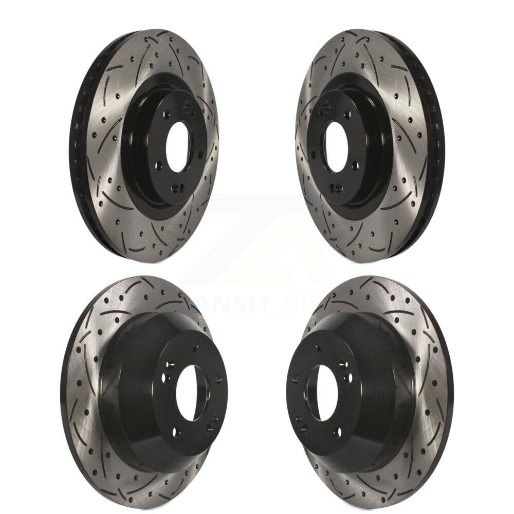 Kit de rotors de frein à fente avant et arrière, pour Hyundai Santa Fe Sport Kia Sorento X