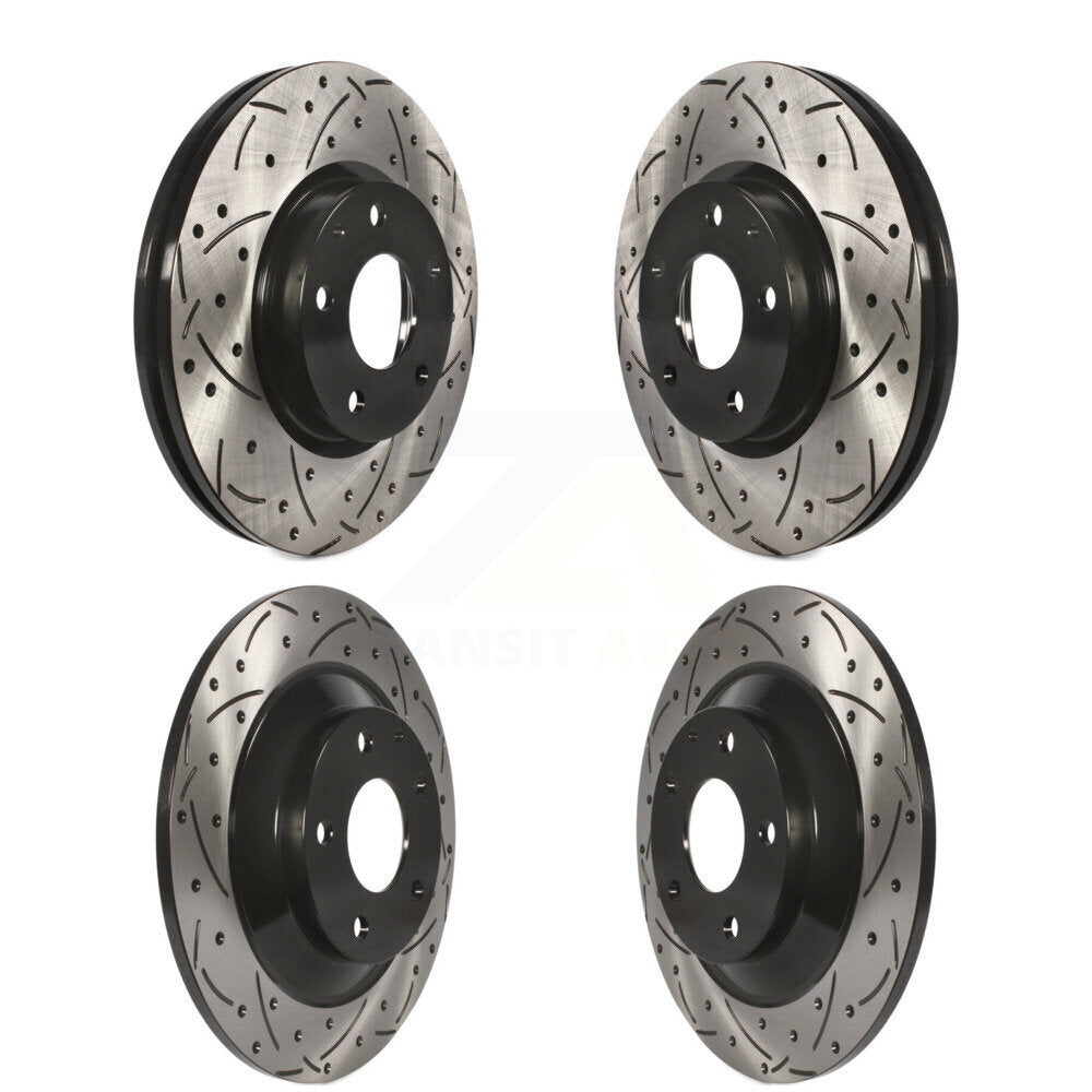 Kit de rotors de frein à disque fendus percés avant et arrière pour Mazda CX-2013-2015