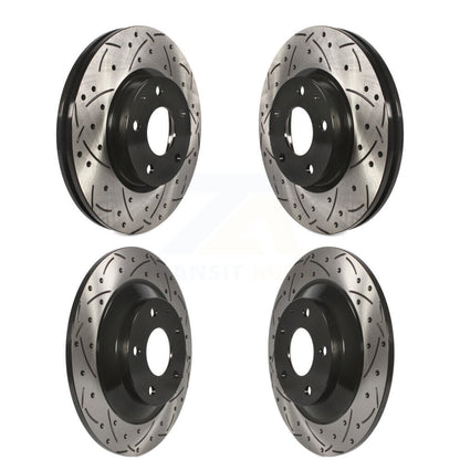 Kit de rotors de frein à disque fendus percés avant et arrière pour Mazda CX-2013-2015