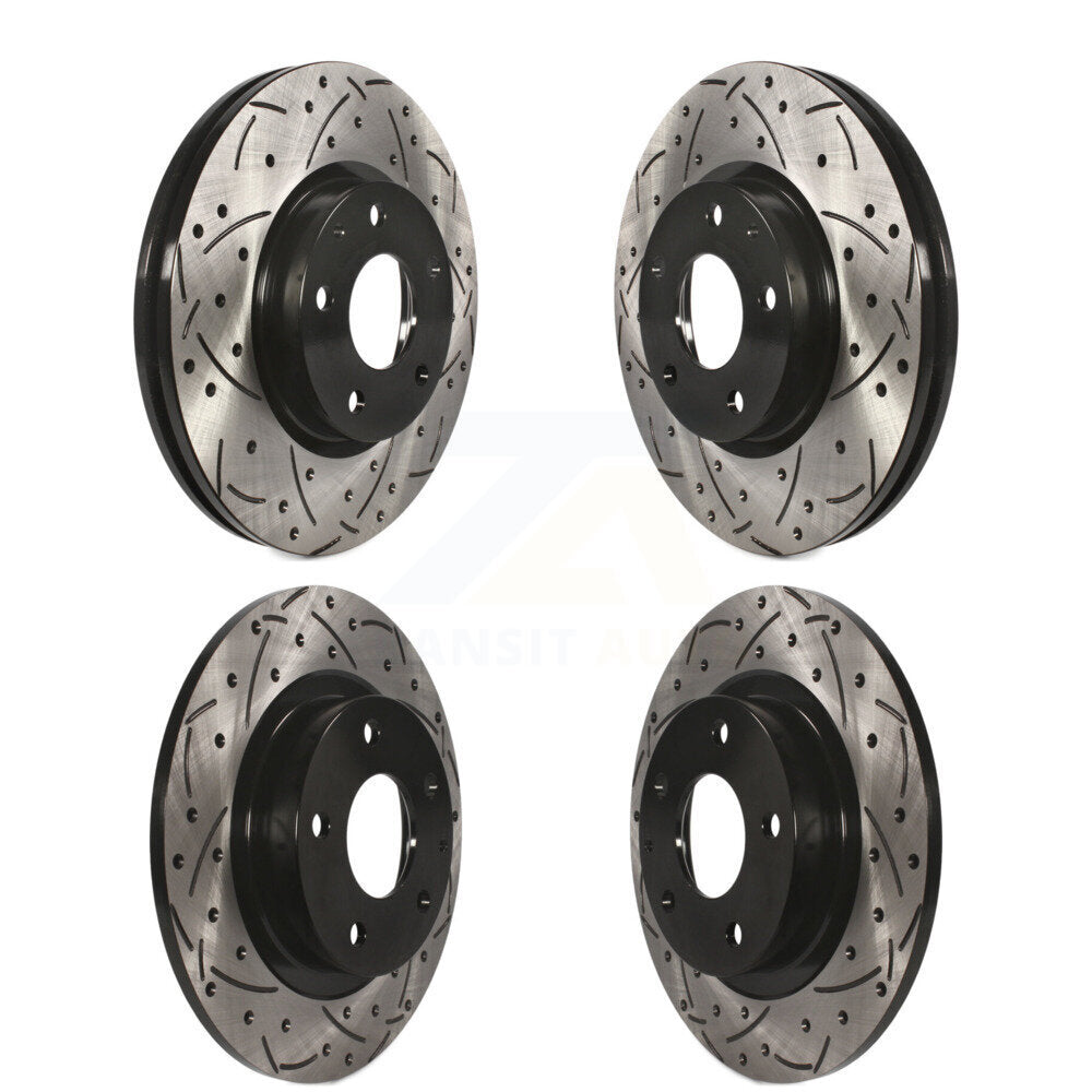 Kit de rotors de frein à disque fendus percés avant et arrière pour Mazda 6 2014-2018