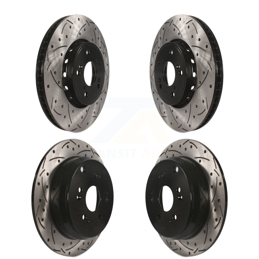 Kit de rotors de frein à disque fendus percés avant et arrière pour Acura RDX 2013-2018