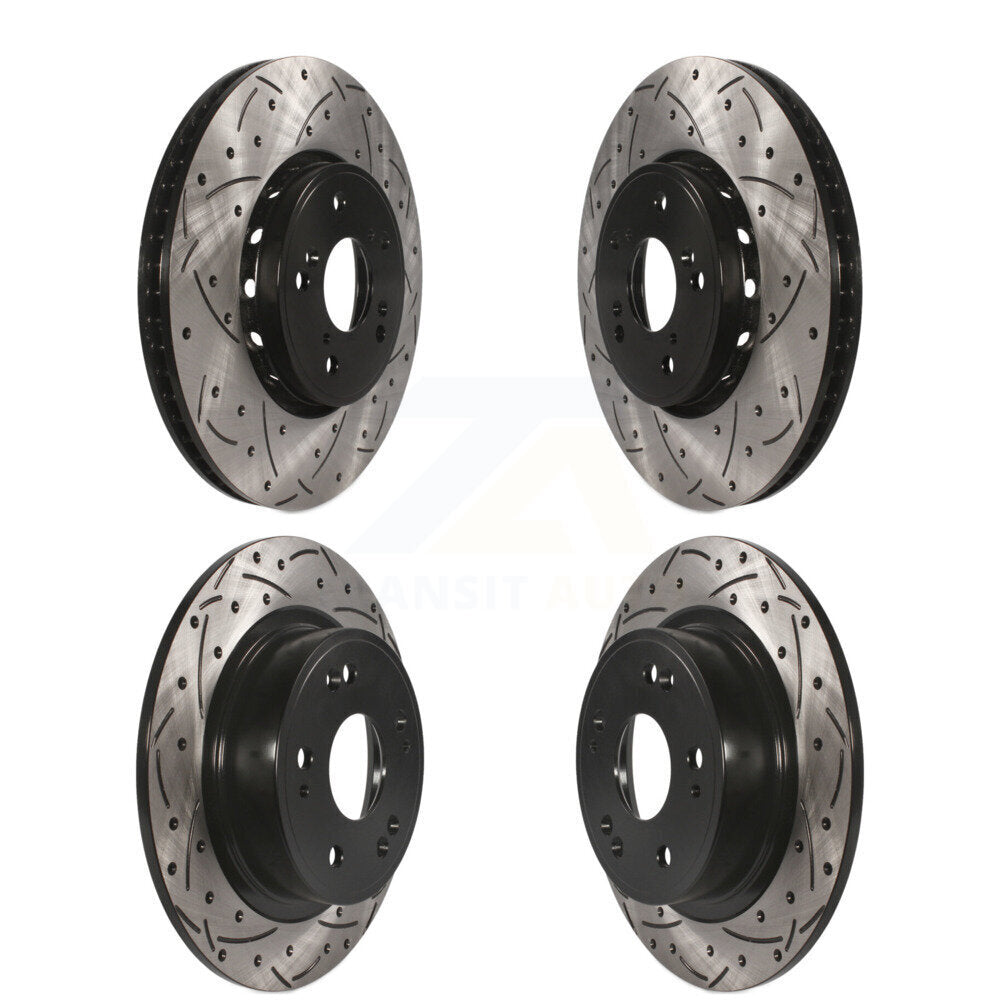 Kit de rotors de frein à disque fendus percés avant et arrière pour Acura ILX 2016