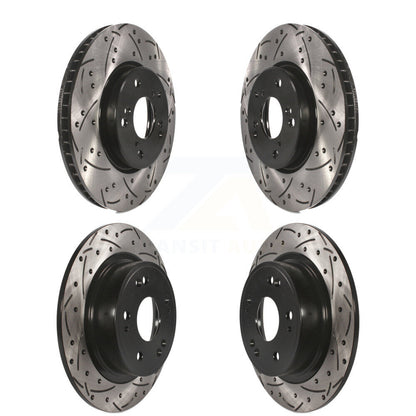 Kit de rotors de frein à disque fendus percés avant et arrière pour Honda Accord