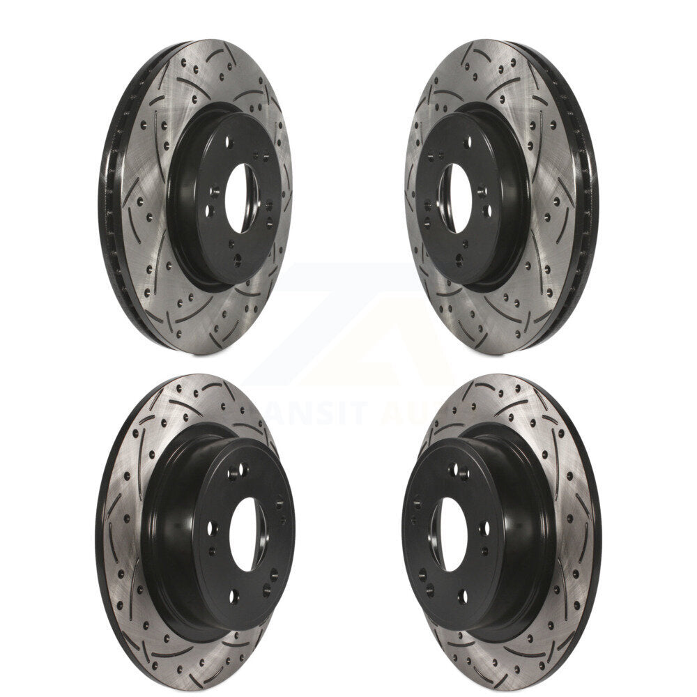 Kit de rotors de frein à disque fendus percés avant et arrière, pour Honda HR-V Accord