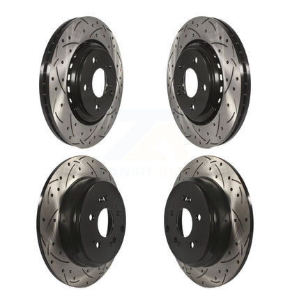 Kit de rotors de frein à disque à fente percée, revêtement avant et arrière, pour Honda Odysse 2015 – 2017