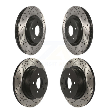 Kit de rotors de frein à disque à fente percée avant et arrière pour INFINITI QX5 2016-2017