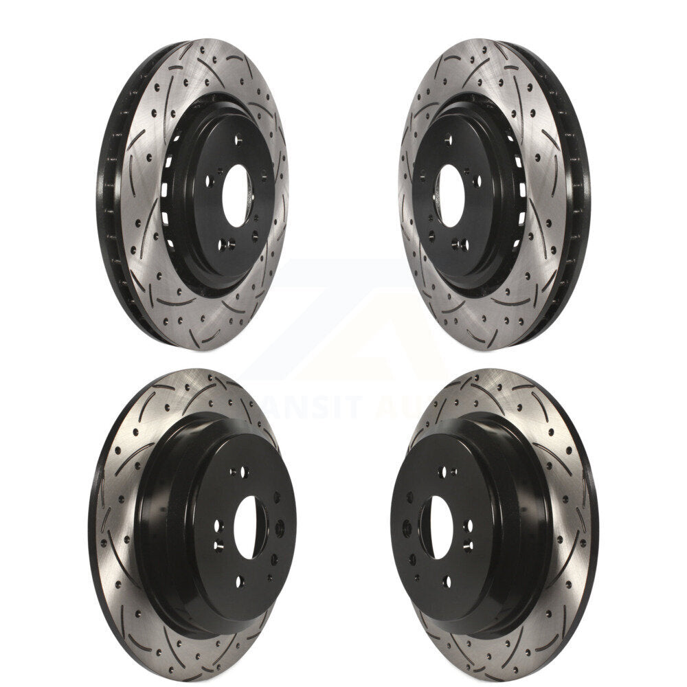 Kit de rotors de frein à disque fendus percés avant et arrière pour Acura MDX 2014-2016