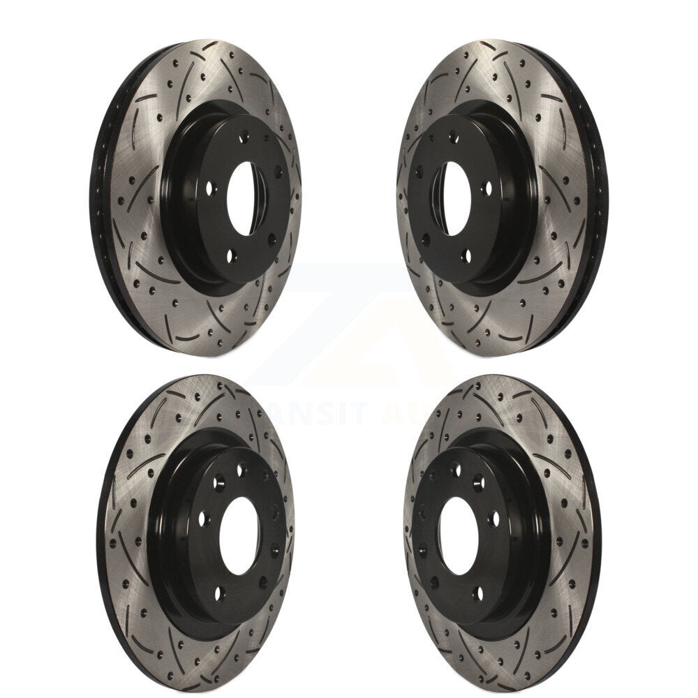 Kit de Rotor de frein à disque à fente percée avec revêtement avant et arrière, pour Mazda CX-3 AW 2016 – 2018