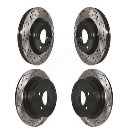 Kit de rotors de frein à disque fendus percés avant et arrière pour Nissan Sentra