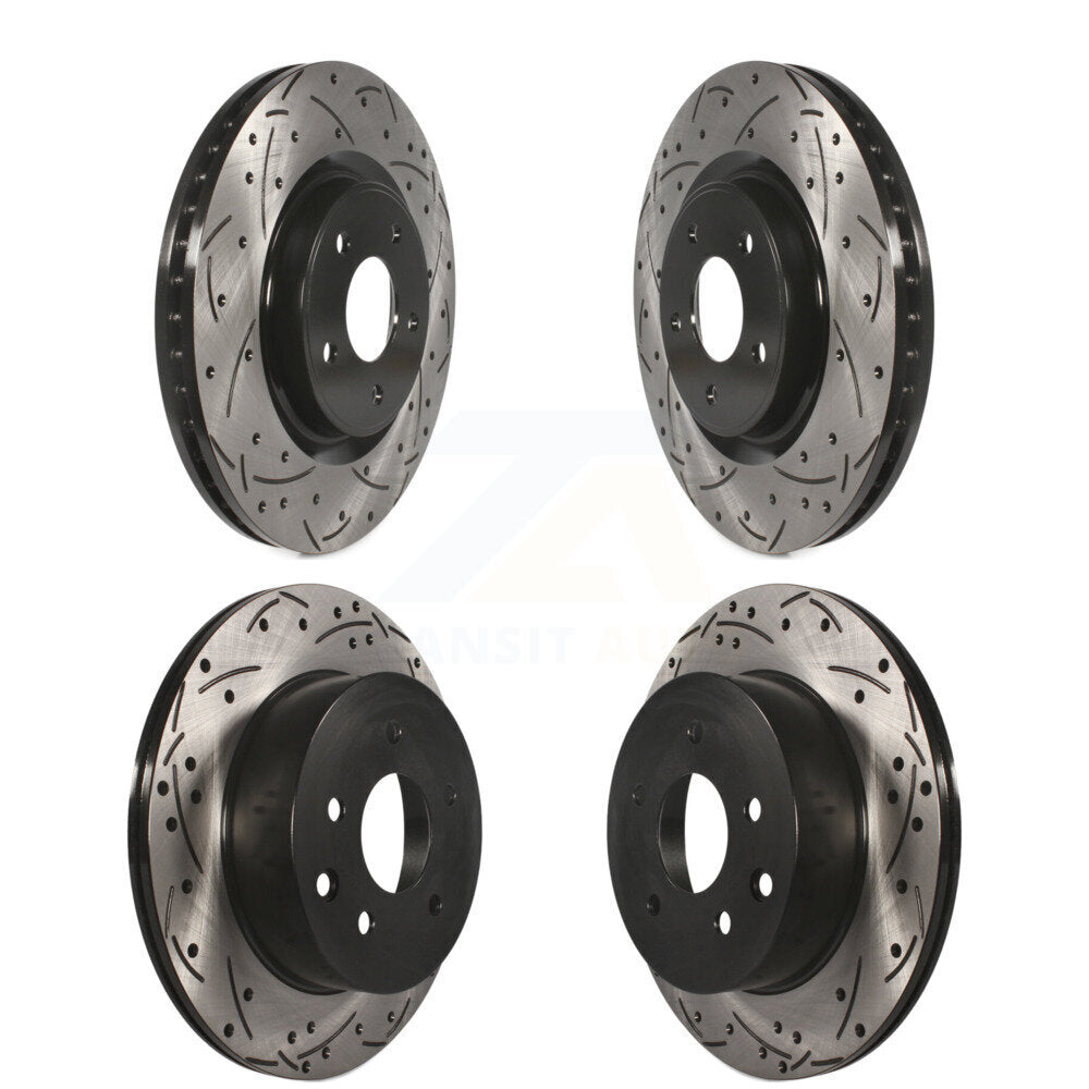 Kit de rotors de frein à disque fendus percés avant et arrière pour Nissan Rogue