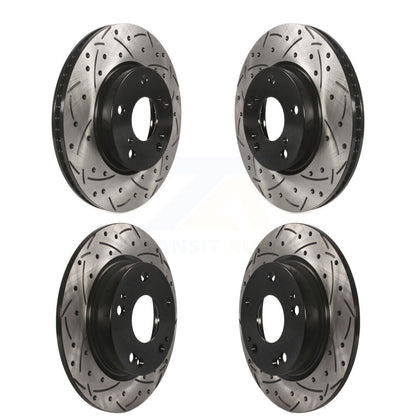 Kit de rotors de frein à disque fendus percés avant et arrière pour Honda Civic Insight