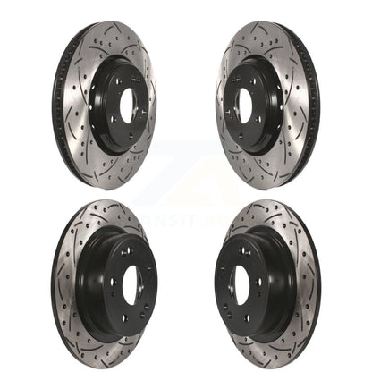 Kit de rotors de frein à disque à fente percée, revêtement avant et arrière, pour Honda Accord Acura ILX
