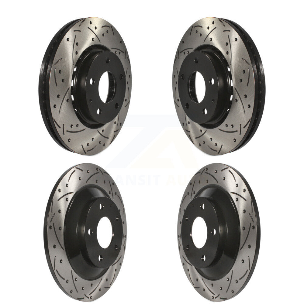 Kit de rotors de frein à disque fendus percés avant et arrière pour Mazda CX-5 KD-10036