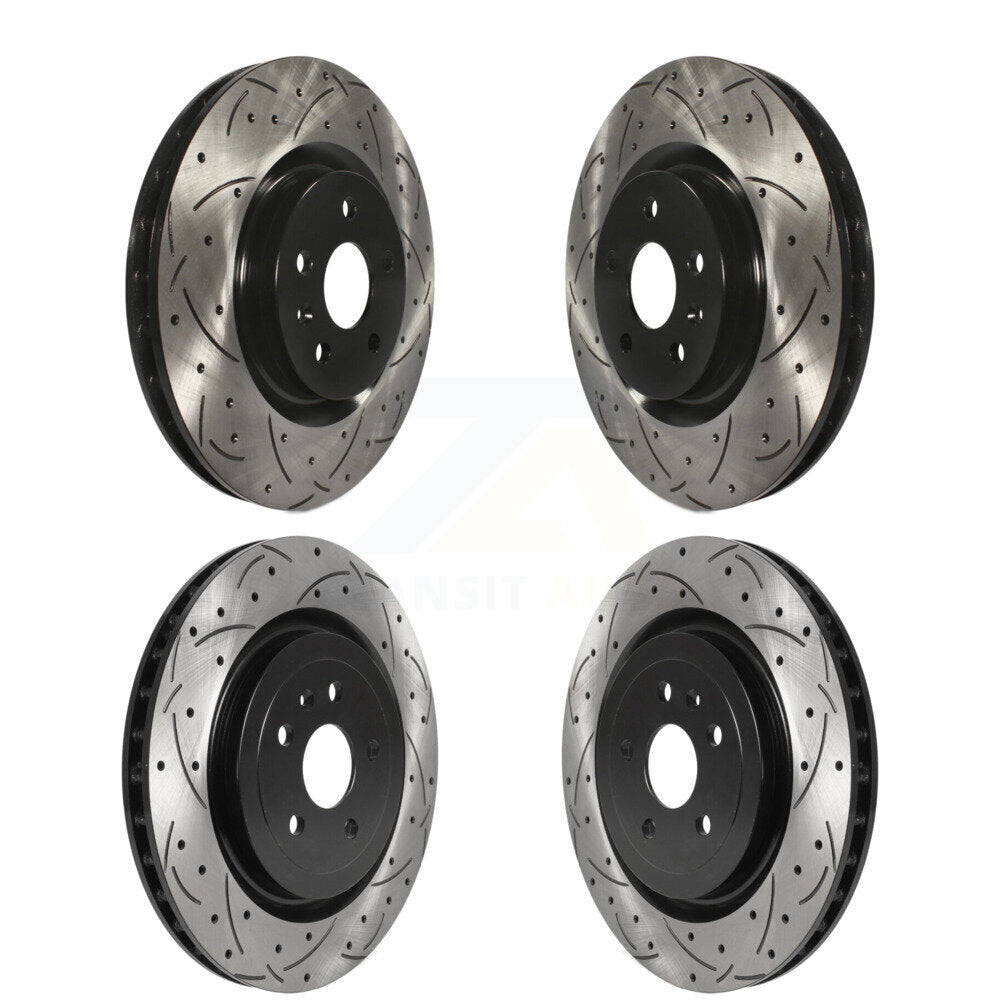 Kit de rotors de frein à disque à fente avant et arrière, pour Chevrolet Camaro SS 2010 – 2015
