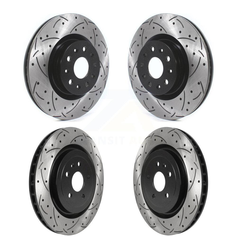 Kit de rotors de frein à disque pour fente de forage avant et arrière, pour Cadillac CTS 2017 2019 6.2