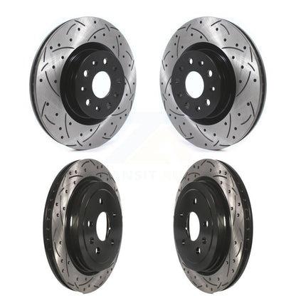 Kit de rotors de frein à disque fendus percés avant et arrière pour Cadillac CTS