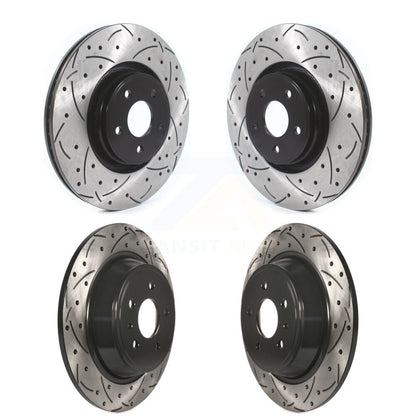 Kit de rotors de frein à disque fendus percés avant et arrière pour Lincoln MKC