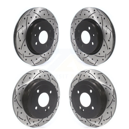 Kit de rotors de frein à disque à fente percée, revêtement avant et arrière, pour Kia Rio Hyundai Accent