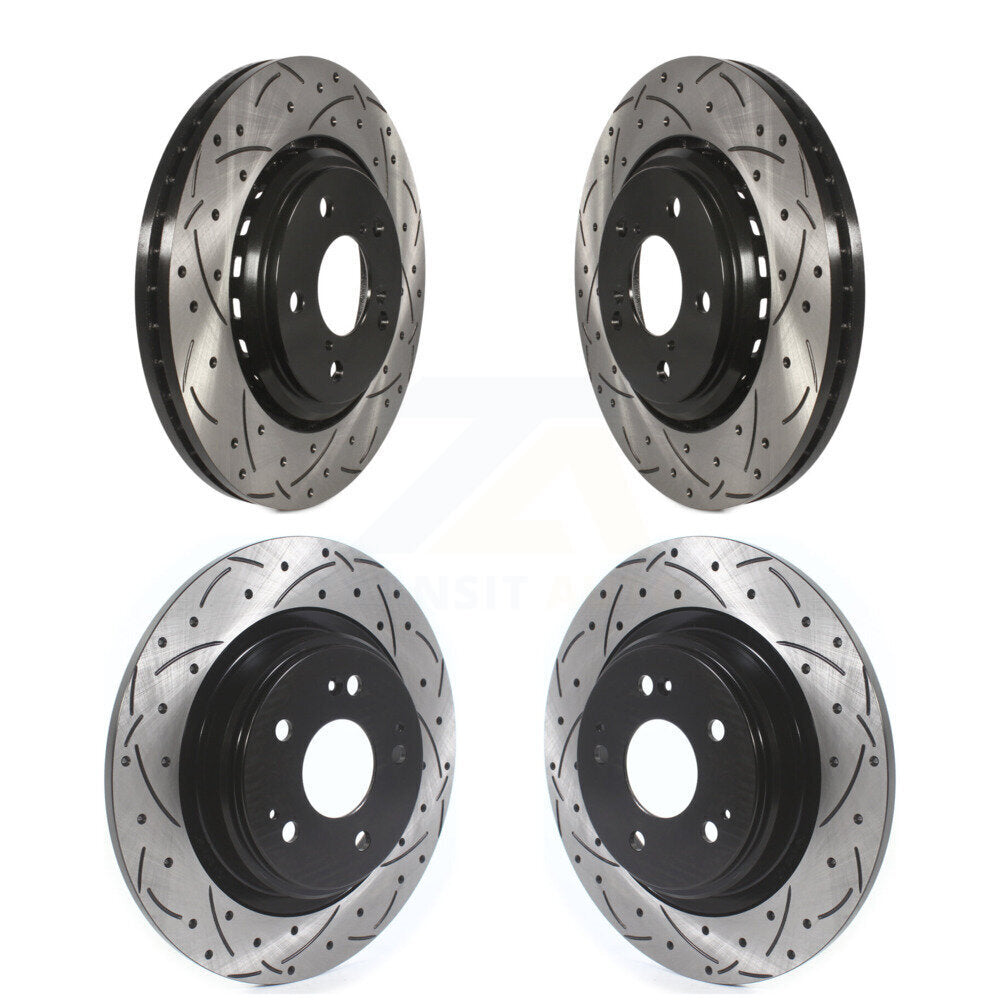Kit de rotors de frein à disque fendus percés avant et arrière pour Acura MDX KD-100380