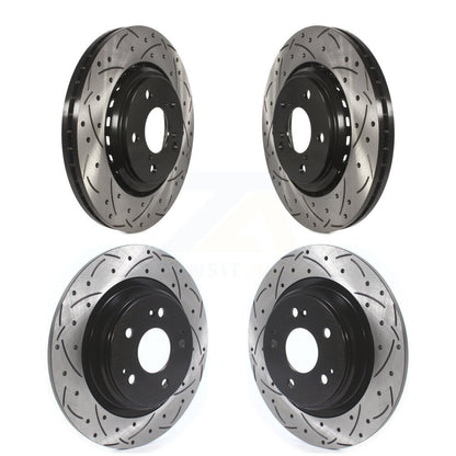 Kit de rotors de frein à disque fendus percés avant et arrière pour Acura MDX KD-100380