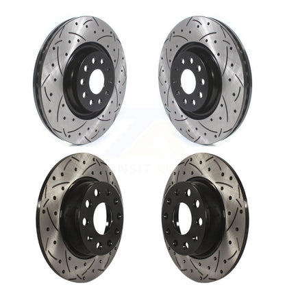 Kit de rotors de frein à disque à fente de perçage avant et arrière, pour Audi A3 Quattr 2022 – 2023