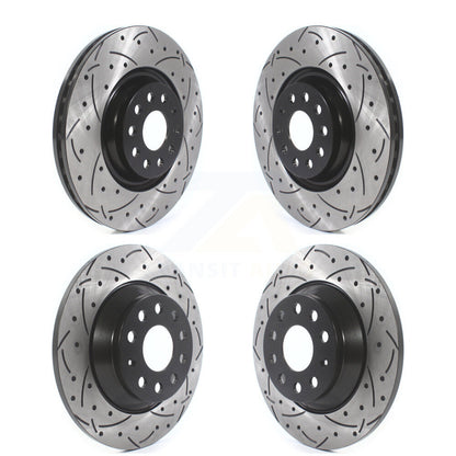 Kit de rotors de frein à disque à fente percée, revêtement avant et arrière, pour Volkswagen Tiguan Jett