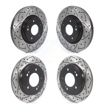 Kit de Rotors de frein à disque de fente de forage avant et arrière pour Hyundai Elantra Kia Forte Forte