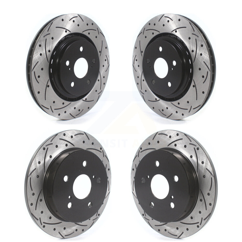 Kit de rotors de frein à disque fendus percés avant et arrière, pour Toyota Camry Avalon