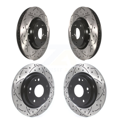 Kit de Rotor de frein à disque à fente percée, revêtement avant et arrière, pour Honda Civic S 2017 – 2020