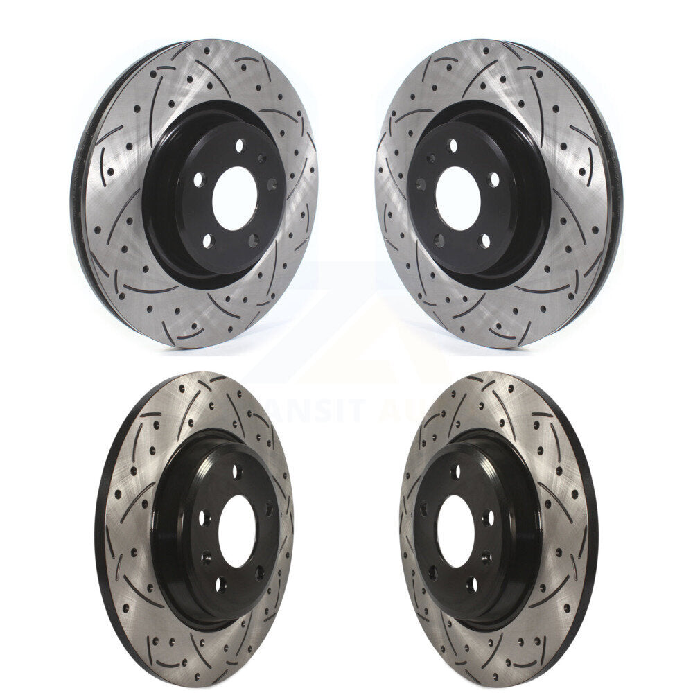 Kit de rotor de frein à fente avant et arrière pour Audi A4 Quattro 19-20 avec solide
