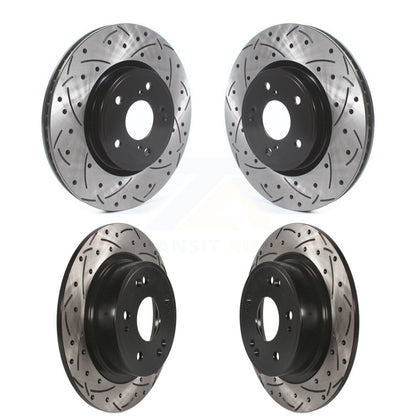 Kit de rotors de frein à disque fendus percés avant et arrière pour Honda Accord