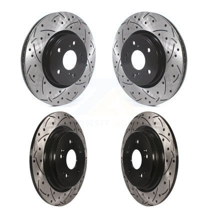 Kit de rotors de frein à disque fendus percés avant et arrière pour Honda CR-V KD-10039