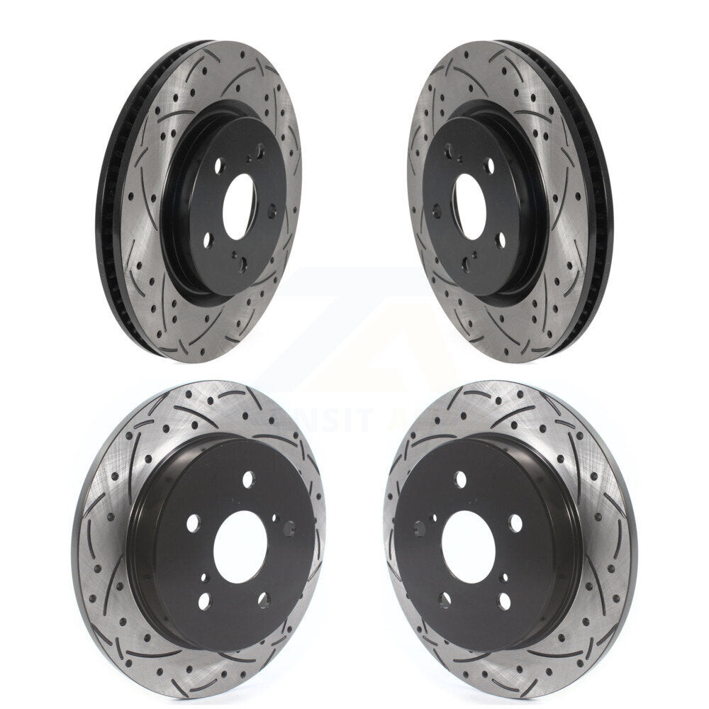 Kit de rotors de frein à fente avant et arrière, pour Toyota RAV4 Camry Corolla Cross Lexu