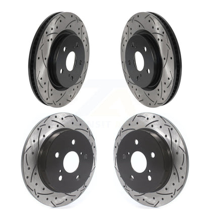 Kit de rotors de frein à fente avant et arrière, pour Toyota RAV4 Camry Corolla Cross Lexu