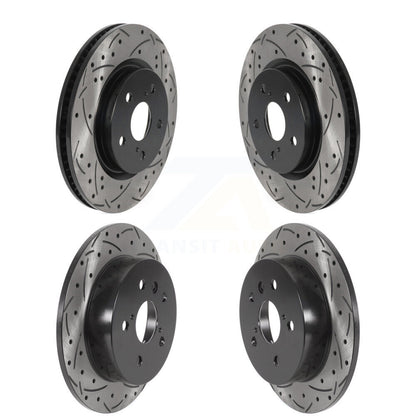 Kit de rotors de frein à disque fendus percés avant et arrière pour Toyota Camry