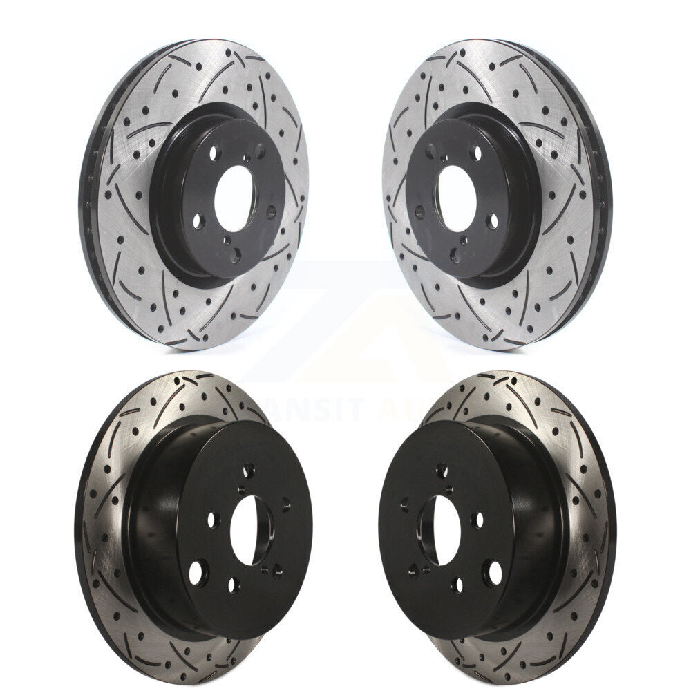 Kit de rotors de frein à disque fendus percés avant et arrière pour Subaru Impreza