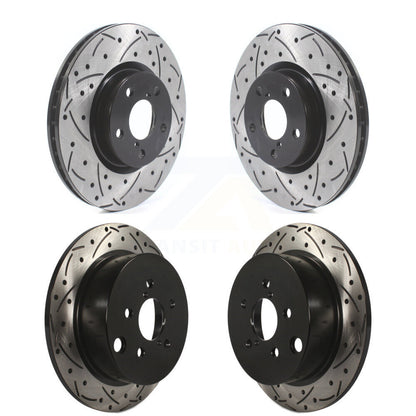 Kit de rotors de frein à disque fendus percés avant et arrière pour Subaru Impreza