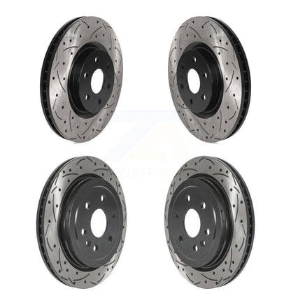 Kit de rotors de frein à disque à fente percée avant et arrière, pour Cadillac SRX Saab 9-4X