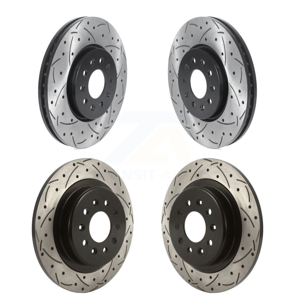 Kit de rotors de frein à disque fendus percés avant et arrière pour Buick Envision