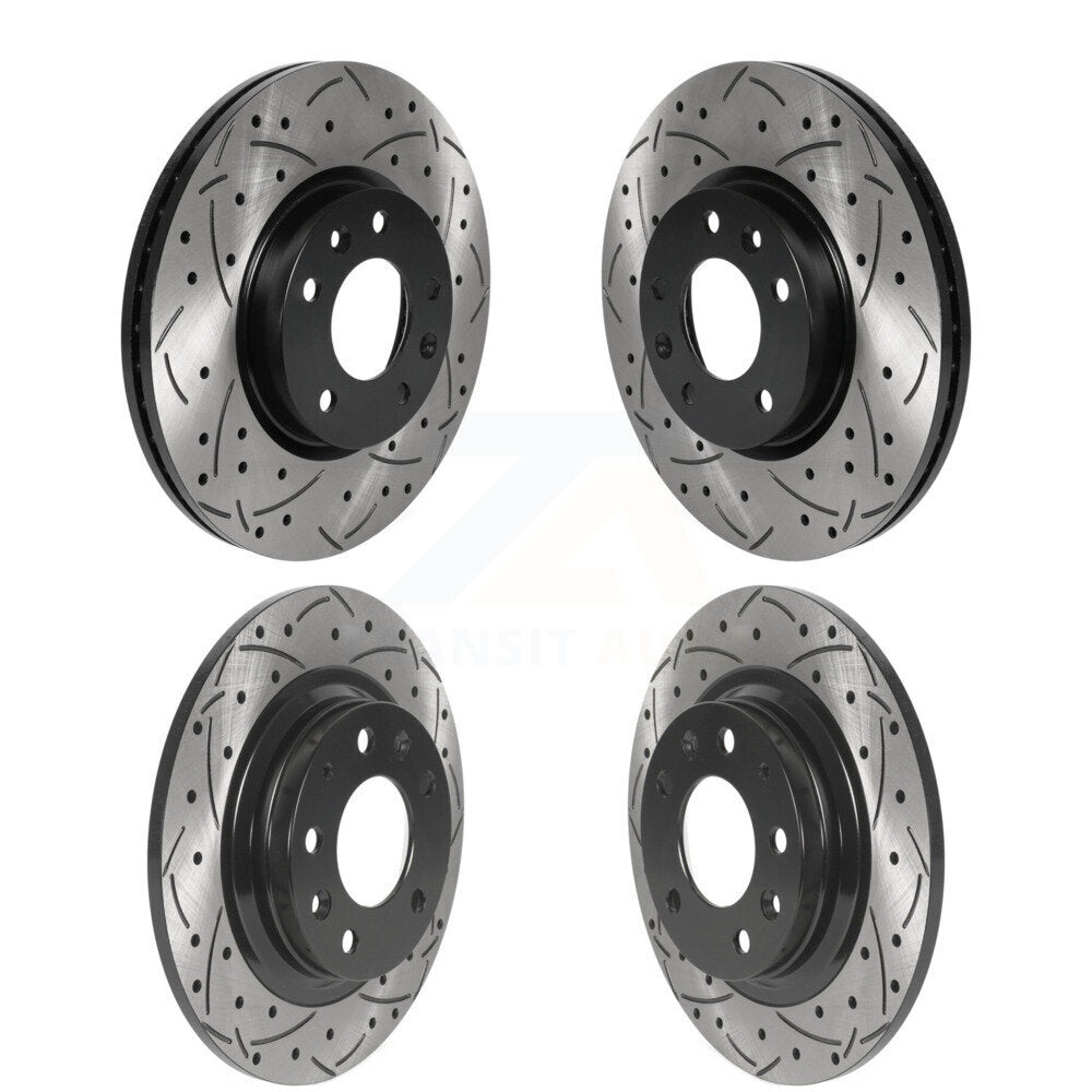 Kit de Rotor de frein à fente de forage avant et arrière, pour Ford Fusion Mazda 6 Lincoln MKZ Zephy