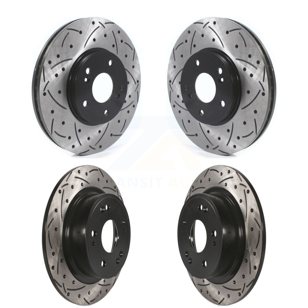 Kit de rotors de frein à disque à fente percée avant et arrière, pour Honda Accord Acura TSX