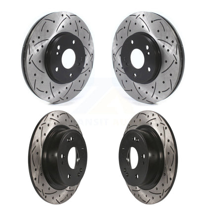 Kit de rotors de frein à disque à fente percée avant et arrière, pour Honda Accord Acura TSX