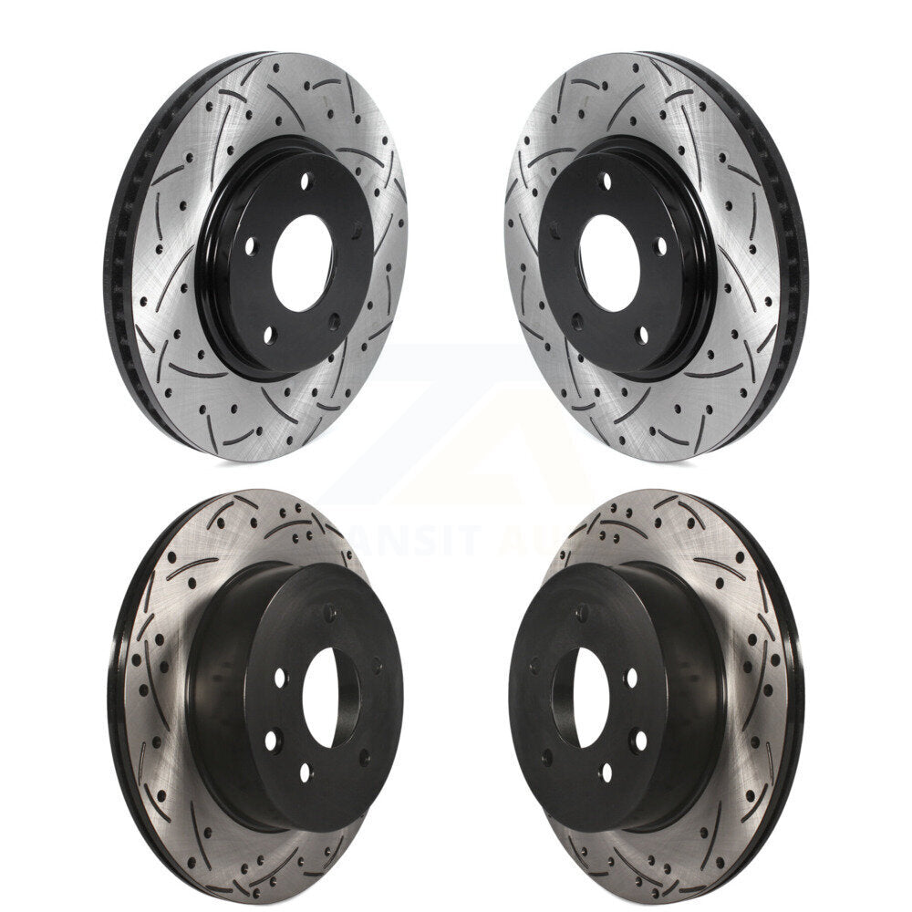 Kit de rotors de frein à disque fendus percés avant et arrière pour INFINITI Q45 M45