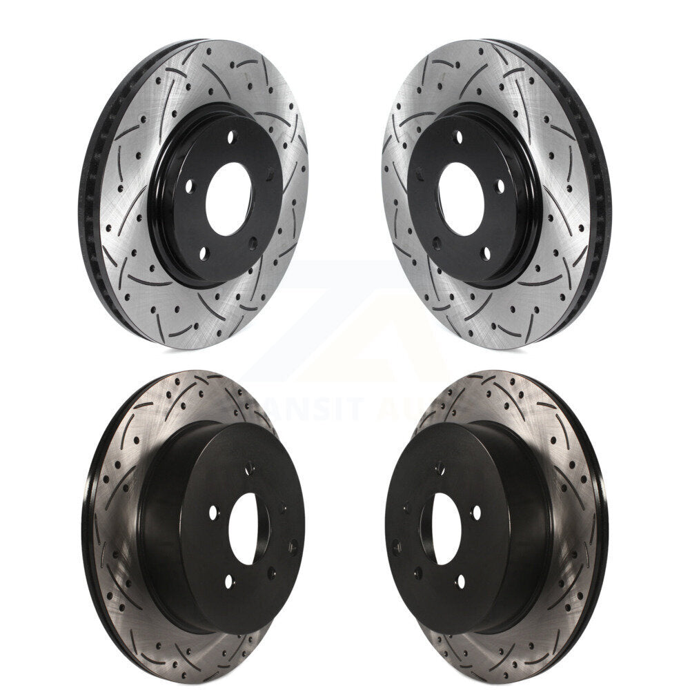 Kit de rotors de frein à disque fendus percés avant et arrière pour Nissan Quest