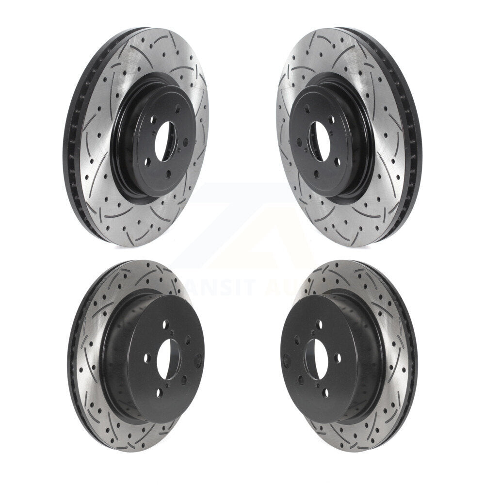 Kit de rotors de frein à disque à fente avant et arrière pour Subaru Forester 2014 2.0 – 2018