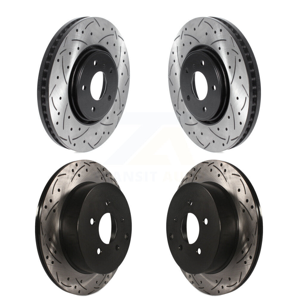 Kit de rotors de frein à disque à fente percée, revêtement avant et arrière, pour INFINITI FX35 FX45 FX3