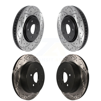 Kit de rotors de frein à disque à fente percée, revêtement avant et arrière, pour INFINITI FX35 FX45 FX3